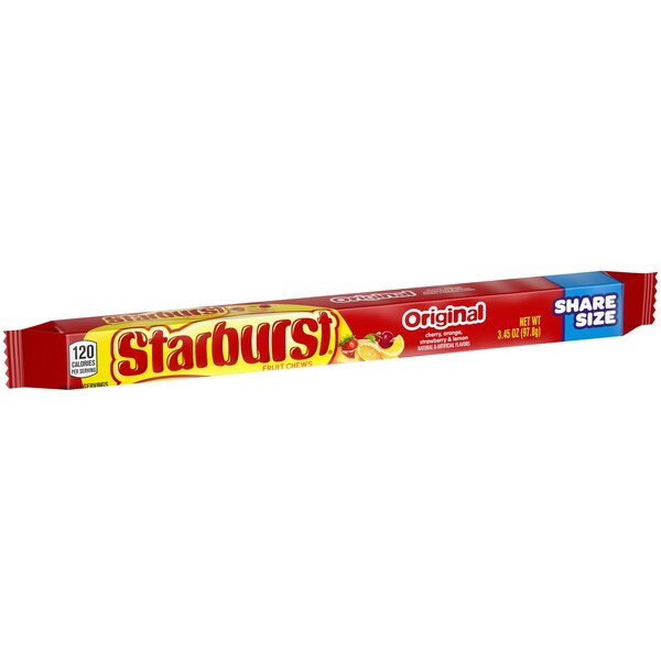 Starburst Original Tamaño Compartir Dulces de Caramelo Masticables de Frutas 3.45 oz., 144 piezas - 108379