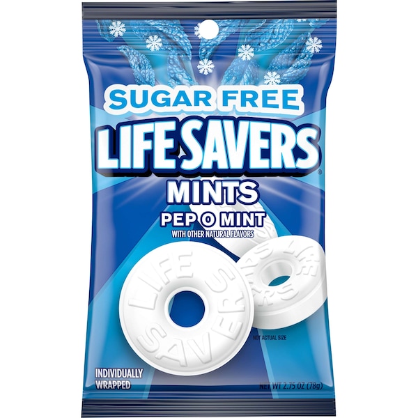Mentas salvavidas Lifesavers duras sabor a Pepomint de 2.75 oz., paquete de 12 - 384719