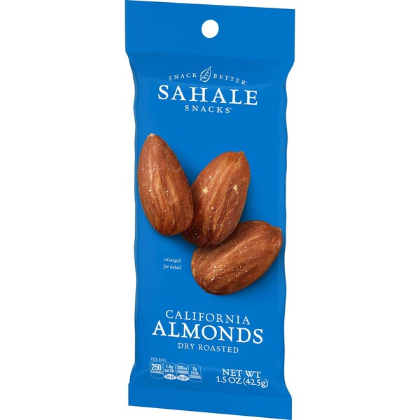 Sahale Snacks Sahale 1.5 oz. Almendra de California, Paquete de 18 - 9386900329