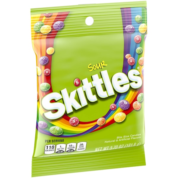 Skittles Skittles Dulces con Sabor Ácido 5.7 oz., Paquete de 12 - 159314