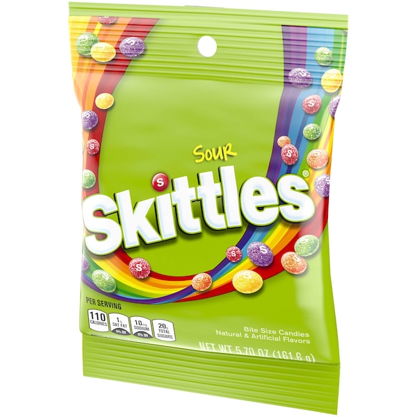 Skittles Skittles Dulces con Sabor Ácido 5.7 oz., Paquete de 12 - 159314