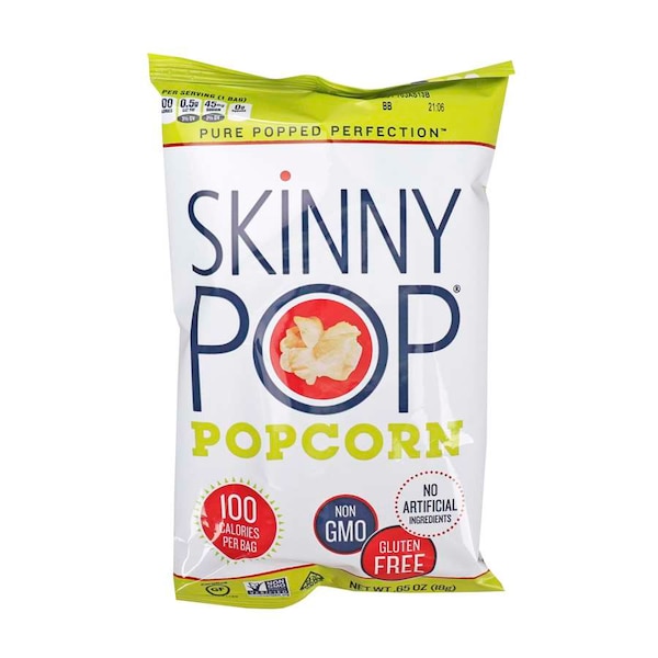 Skinnypop Palomitas de Maíz de 100 Calorías en Bolsas Originales de .65 oz., Paquete de 30 - 1054015