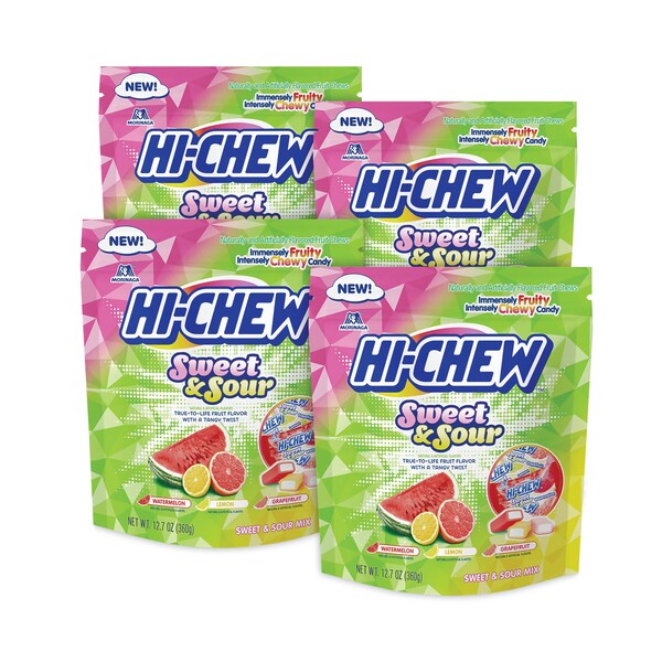 Hi-Chew Fruit Chews, dulces y agrios, 127 oz, paquete de 3, 3 paquetes - 41130