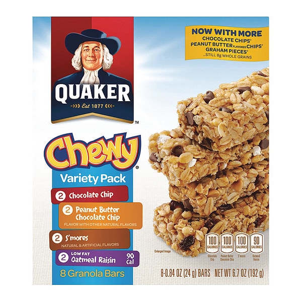 Barritas de granola masticables Quaker Oats, paquete variado de 8 - 31188.