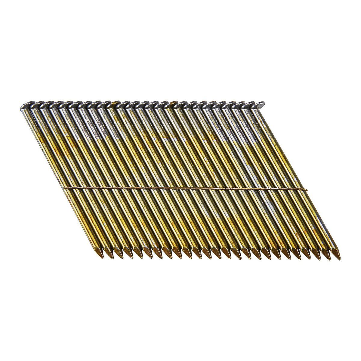 Clavos para armazón de recubrimiento brillante Fastenstrong 28° de 2-1/2 in, a granel, en paleta, 96,000 piezas: 48 paquetes de 2000 piezas - 70860.