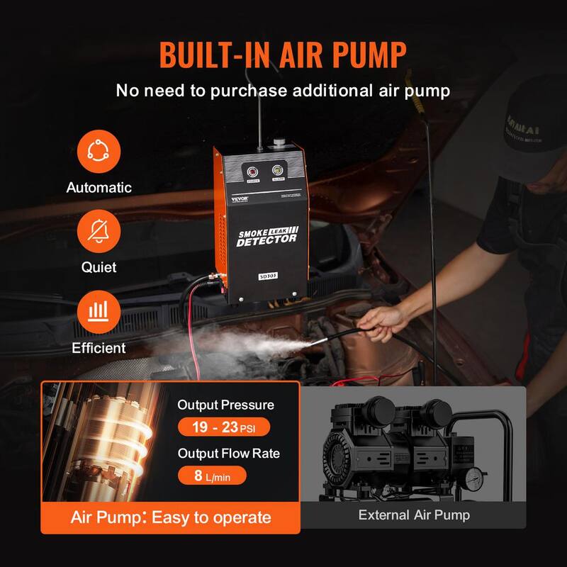 VEVOR Automotive Smoke Machine Leak Detector EVAP Fuel Smoke Machine Leak Tester 2 Detection Modes - YWCLYLSDQBWL3HKAIV9