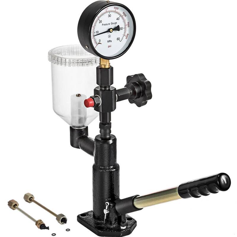VEVOR Diesel Fuel Injector Tester 400Bar 6000PSI Diesel Injector Nozzle Tester with Dual Scale Gauge to Adjust Nozzle Pressure - CYJPYZJYQ00000001V0