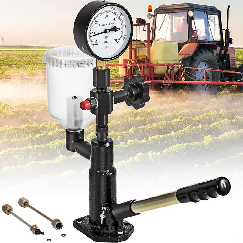 VEVOR Diesel Fuel Injector Tester 400Bar 6000PSI Diesel Injector Nozzle Tester with Dual Scale Gauge to Adjust Nozzle Pressure - CYJPYZJYQ00000001V0