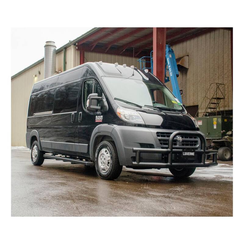 Luverne Grip Step Black Aluminum 100-Inch, 36-Inch Van Running Boards, Select Ram ProMaster 1500, 2500, 3500 - 415100-401474