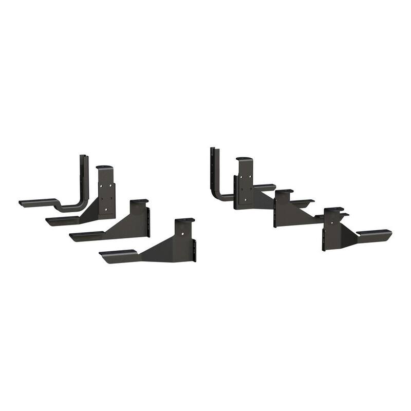 Luverne Grip Step Black Aluminum 88-In Wheel to Wheel Running Boards, Select Chevrolet Silverado, GMC Sierra 1500, 2500, 3500 - 415088-401117