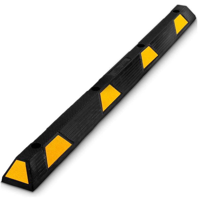 Pyle PCRSTP14 72" Car/Truck Vehicle Driveway Parking Wheel Stop Block (2 Pack) - 2 x PCRSTP14