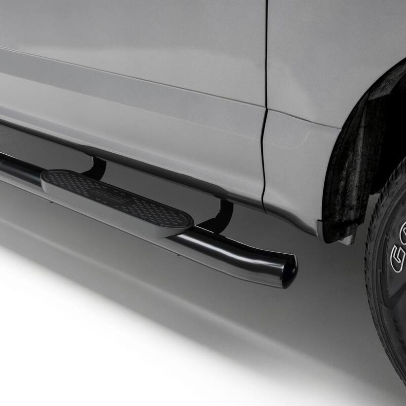 Aries 4-Inch Oval Black Steel Nerf Bars, Select Chevrolet Silverado, GMC Sierra 1500 Extended Cab - S224054