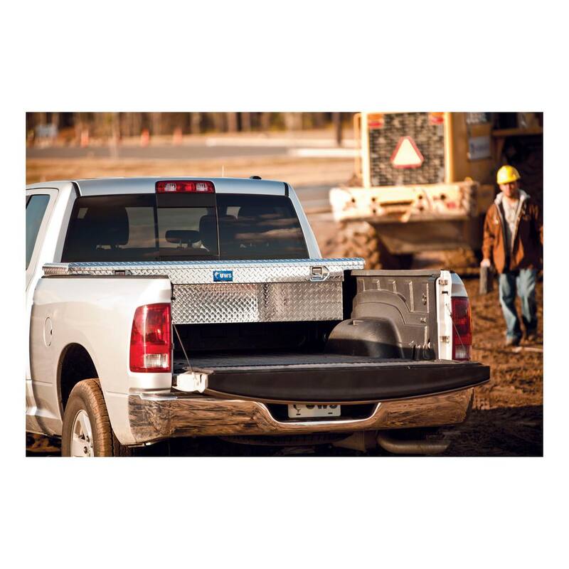 UWS Bright Aluminum 72 in. Crossover Truck Tool Box with Low Profile (Heavy Packaging) - EC10581