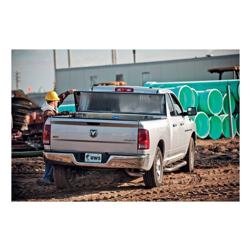 UWS Bright Aluminum 72 in. Crossover Truck Tool Box with Low Profile (Heavy Packaging) - EC10581