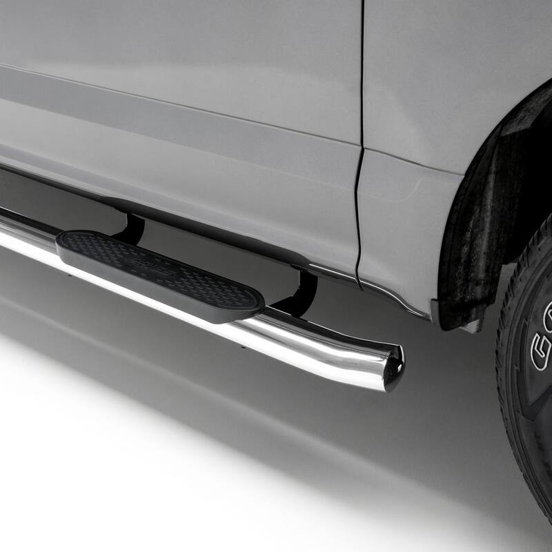 Aries 4-Inch Oval Polished Stainless Steel Nerf Bars, Select Chevrolet Silverado, GMC Sierra 1500 Extended Cab - S224054-2