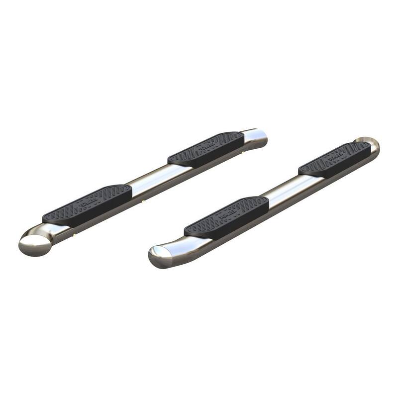 Aries 4-Inch Oval Polished Stainless Steel Nerf Bars, Select Chevrolet Silverado, GMC Sierra 1500 Extended Cab - S224054-2