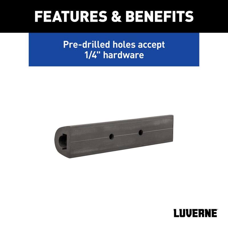 Luverne 10 in. Universal Rubber Bumper Strips (3-Pack) - 2090615-3