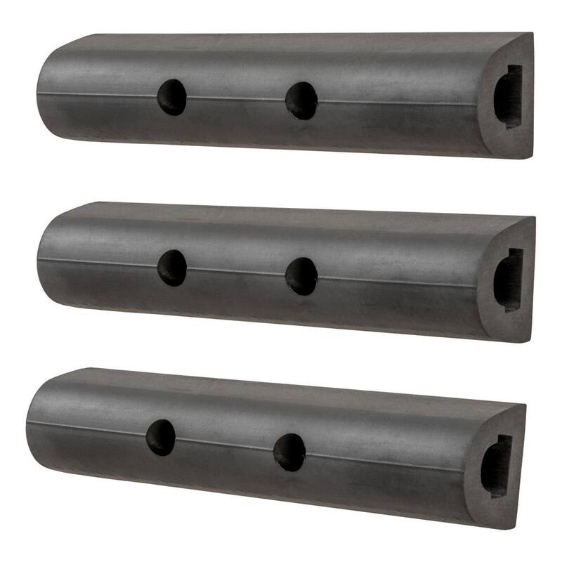 Luverne 10 in. Universal Rubber Bumper Strips (3-Pack) - 2090615-3