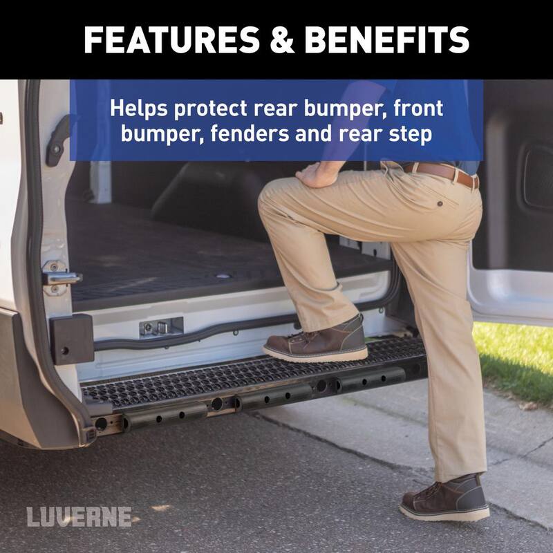 Luverne 10 in. Universal Rubber Bumper Strips (3-Pack) - 2090615-3