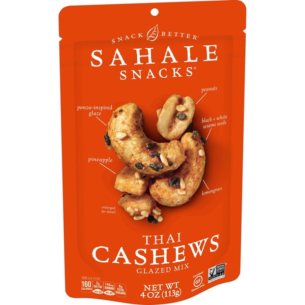 Sahale Snacks Mezcla de tradicionales costes caramelizados tailandeses 4 oz., Paquete de 6 - 9386900391