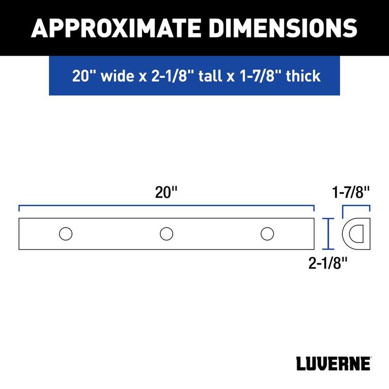 Luverne 20 in. Universal Rubber Bumper Strips (2-Pack) - 2090616-2
