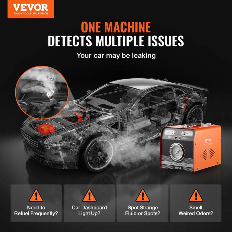 VEVOR Automotive Smoke Machine Leak Detector EVAP Smoke Machine Leak Tester with Built-in Air Pump & Pressure Gauge Dual-Mode - YWCLYWSDQBWLNAY99V9