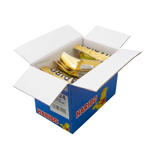 Deliciosos Ositos de Oro Agrio Haribo Haribo en Confección, 4.5 oz., paquete de 12 - 31224