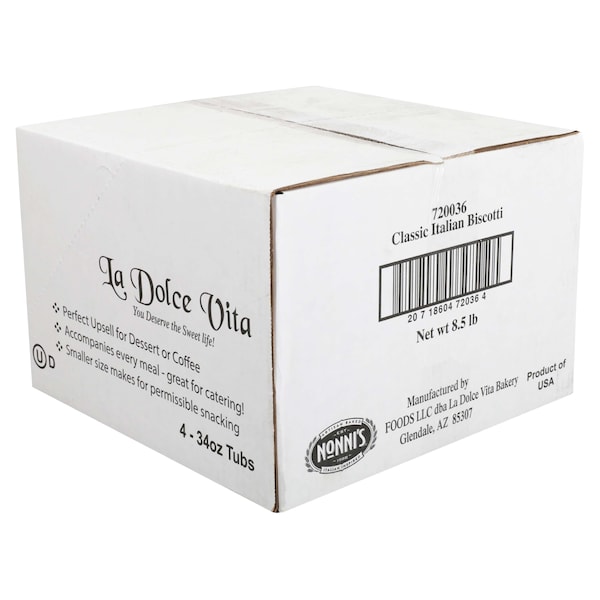 Nonni's Food Co La Dolce Vita Clásico Biscotti Italiano 34 oz., PK4 - 720036

Por alguna razón, el título parece estar en inglés. Aquí está en español.