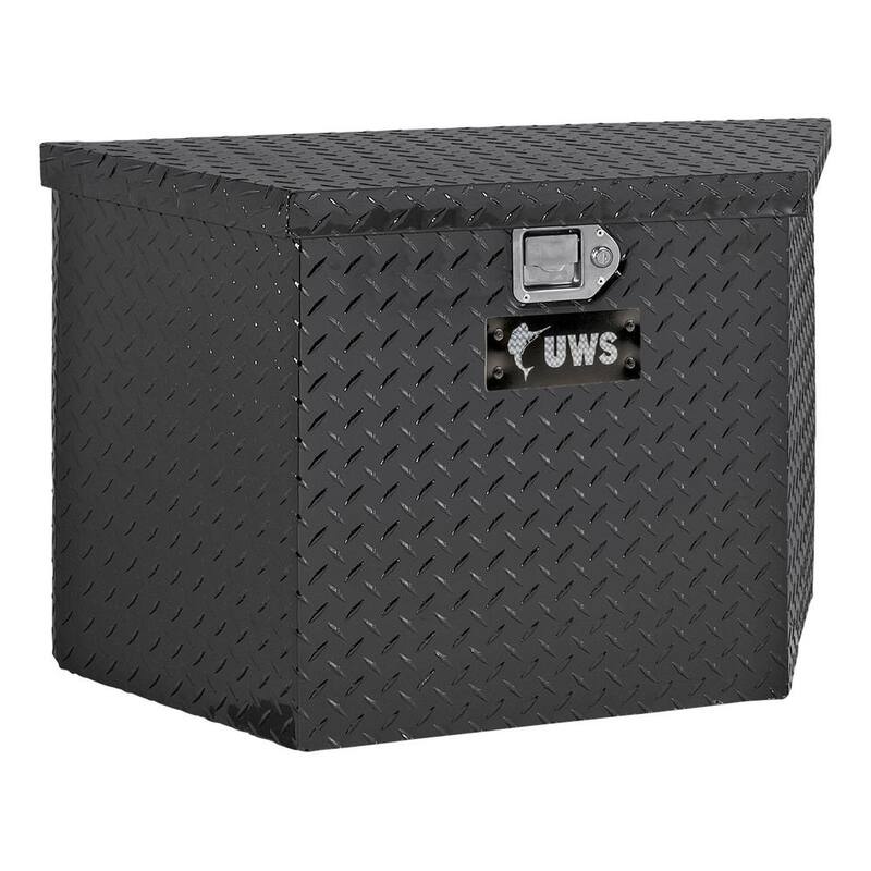 UWS Gloss Black Aluminum 49 in. Trailer Tongue Box (Heavy Packaging) - EC20442