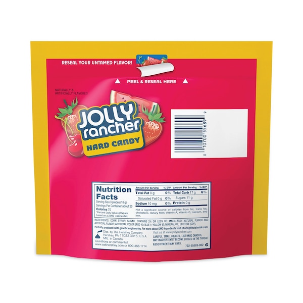 Variedad de caramelos duros Jolly Rancher Awesome Reds, sabores surtidos, 13 oz bolsas, paquete de 4, 4PK - 55689