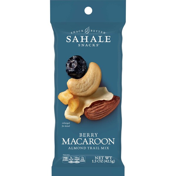 Sahale Snacks Sahale 1.5 oz. Berry Macaroon Almond, Paquete de 18 - 9386900361