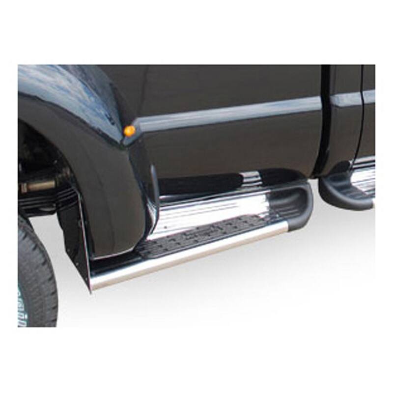 Luverne Polished Stainless Steel Side Entry Step Truck Box Extensions, Select Ford F-350, F-450 Super Duty - 480824