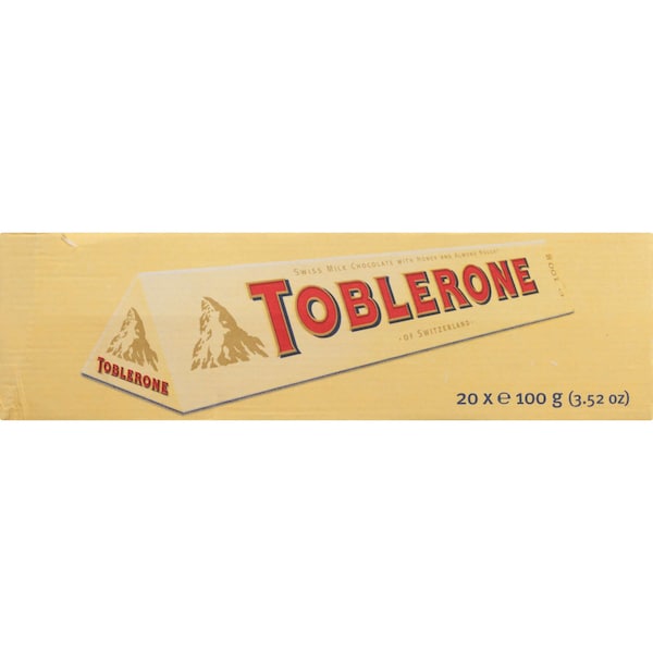 Toblerone 3.52 oz. Barra de Chocolate con Leche Toblerone, PK80 - 543