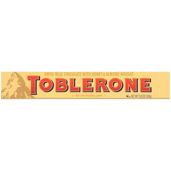 Toblerone 3.52 oz. Barra de Chocolate con Leche Toblerone, PK80 - 543