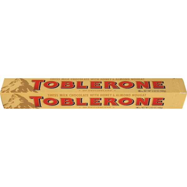 Toblerone 3.52 oz. Barra de Chocolate con Leche Toblerone, PK80 - 543