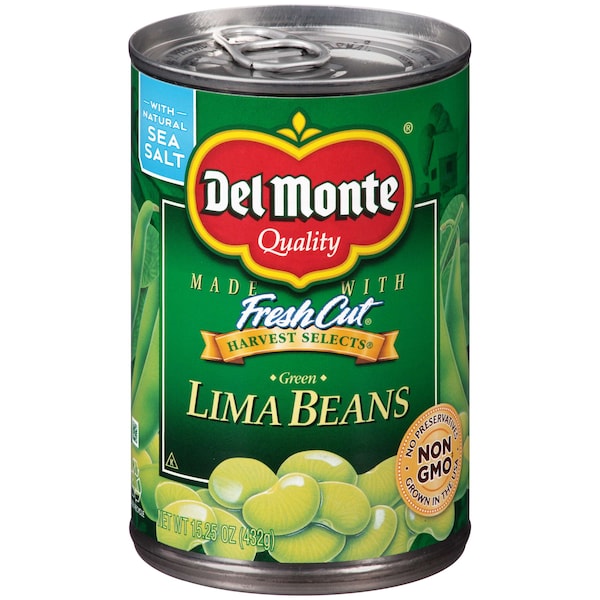 Del Monte Harvest Select Green Lima Bean 15.25 oz. Can, PK12 - 2000901

Del Monte Harvest Select Green Lima Bean 15.25 oz. lata, PK12 - 2000901