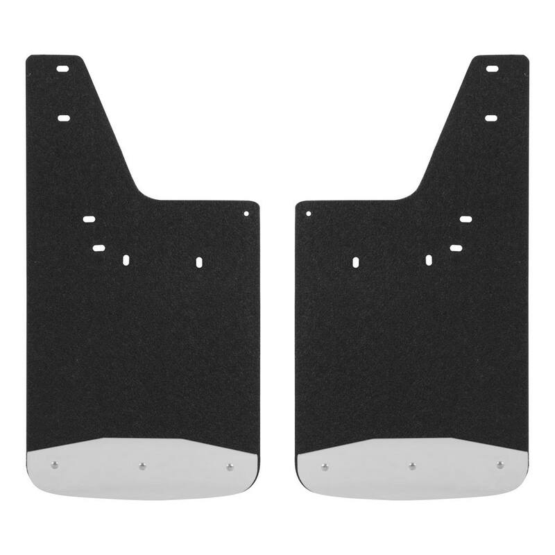 Luverne Front 12" x 23" Textured Rubber Mud Guards, Select Dodge, Ram 1500 to 5500 - 250932