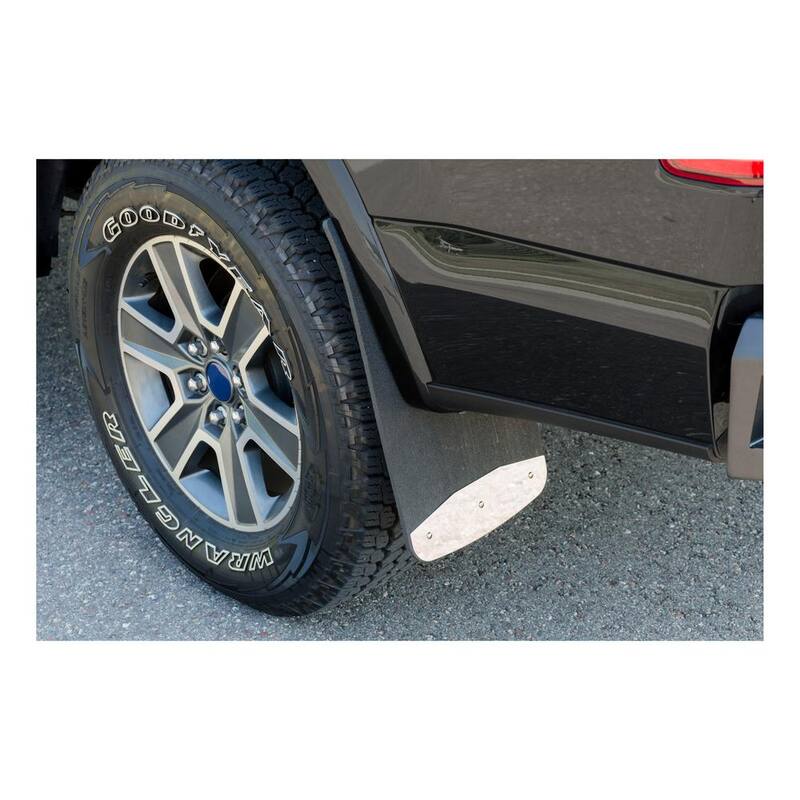 Luverne Front 12" x 23" Textured Rubber Mud Guards, Select Dodge, Ram 1500 to 5500 - 250932
