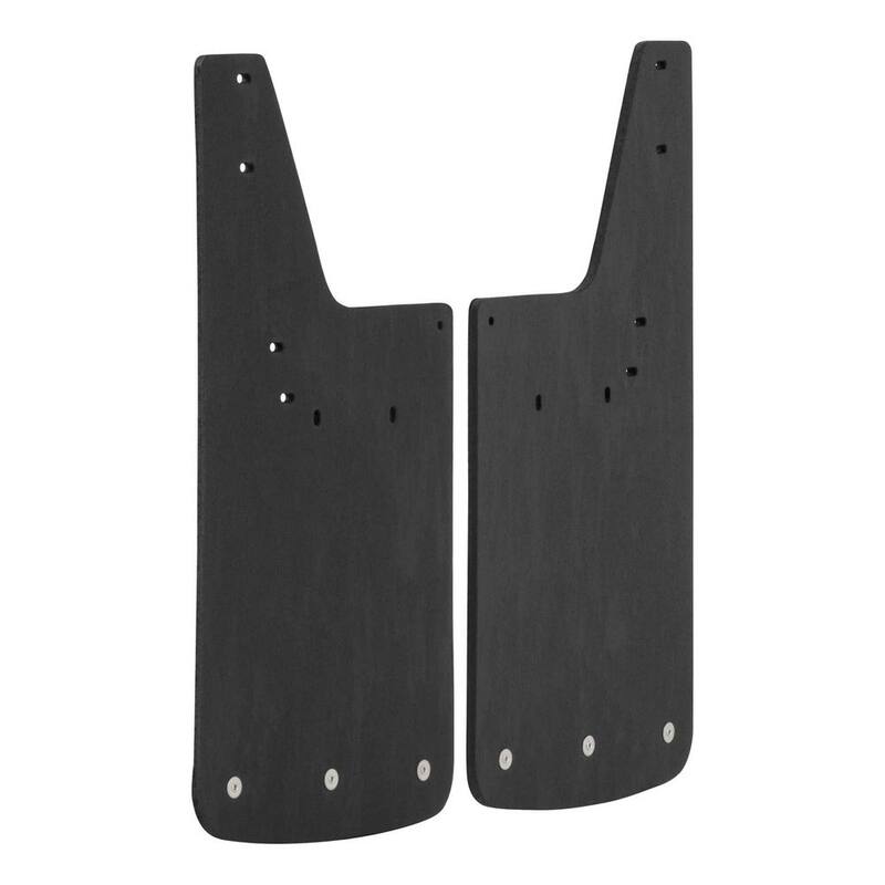 Luverne Front 12" x 23" Textured Rubber Mud Guards, Select Dodge, Ram 1500 to 5500 - 250932