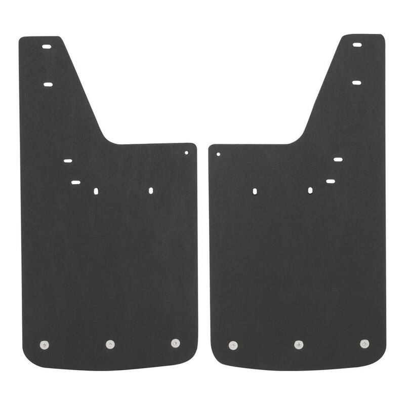 Luverne Front 12" x 23" Textured Rubber Mud Guards, Select Dodge, Ram 1500 to 5500 - 250932