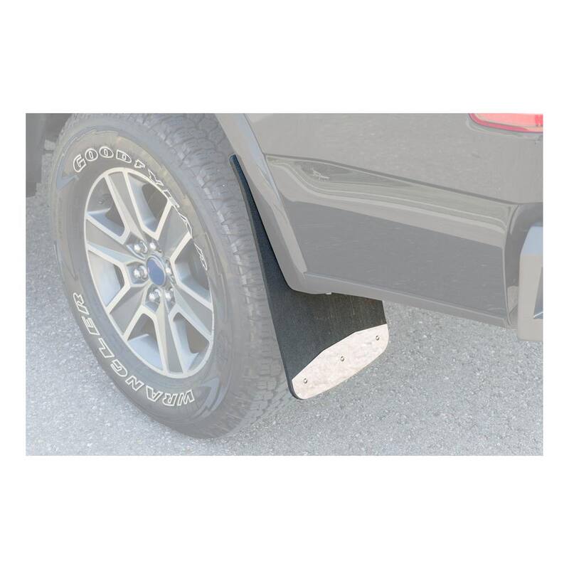 Luverne Front 12" x 23" Textured Rubber Mud Guards, Select Dodge, Ram 1500 to 5500 - 250932