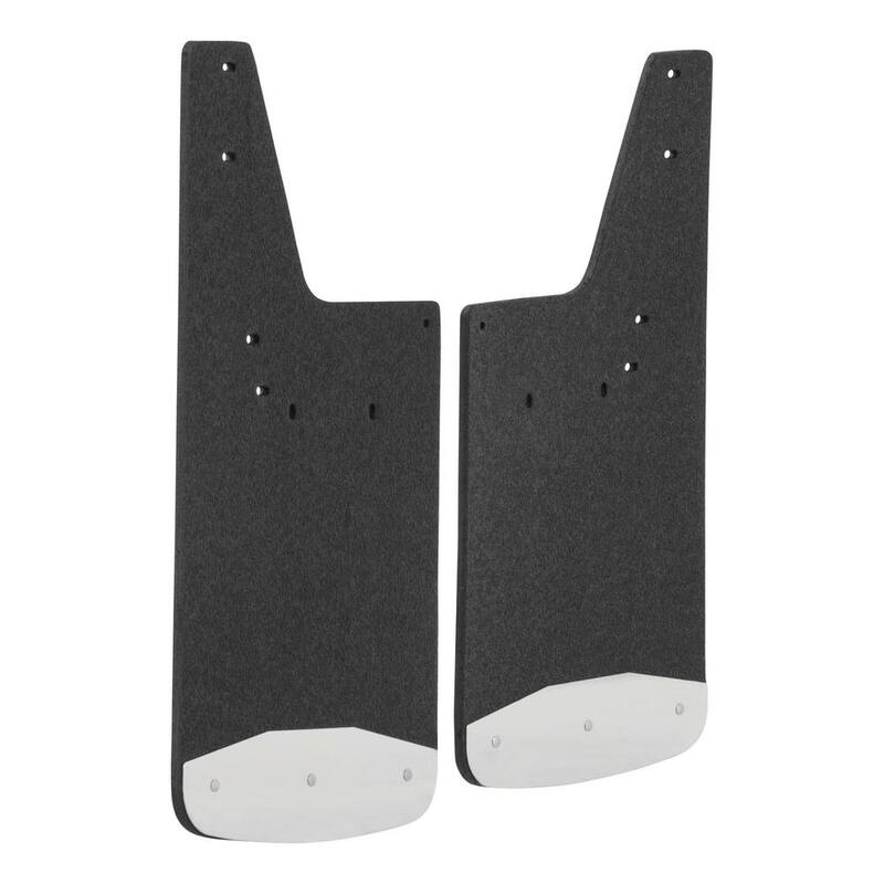 Luverne Front 12" x 23" Textured Rubber Mud Guards, Select Dodge, Ram 1500 to 5500 - 250932