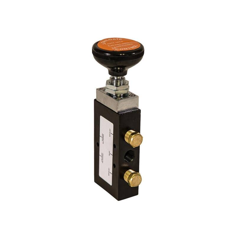 BUYERS PRODUCTS 4-Way 3-Position Manual Air Valve With Five 1/4 in. NPT Ports - BAV020