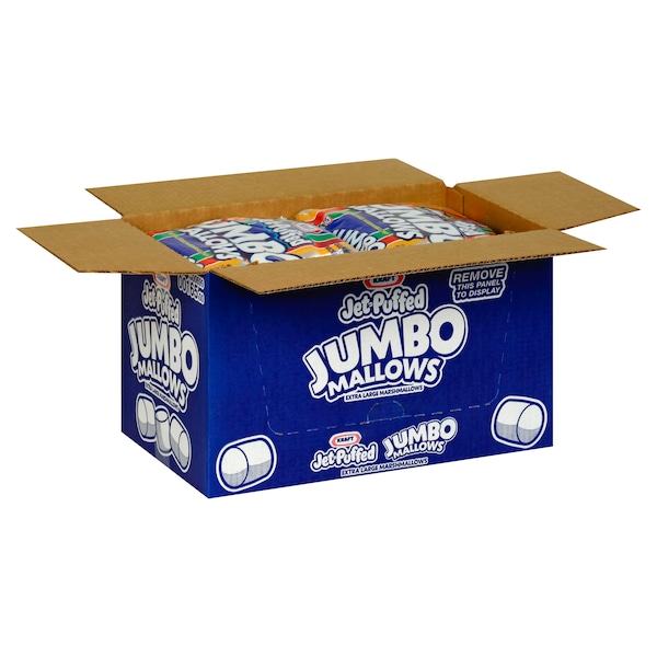 Malvaviscos Jet-Puffed Jumbo para Botana de 1.5 lbs, paquete de 8 - 10600699001653