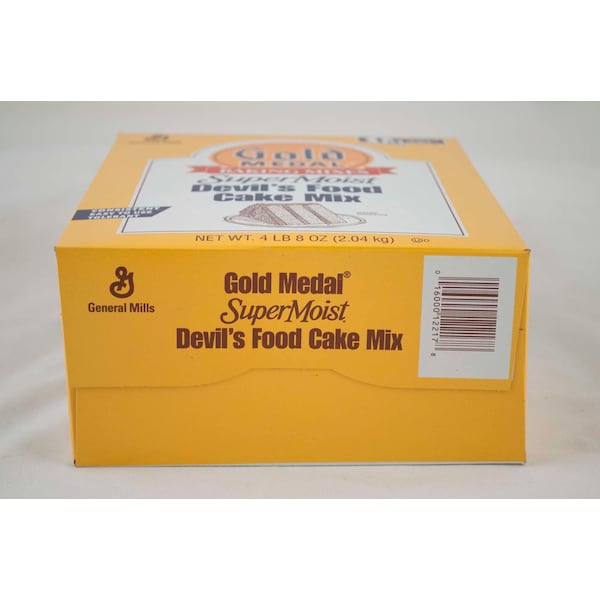 Mezcla para pastel de oro con medalla de Oro Super Húmedo Devil's Food 4.5 libras, Paquete de 6 - 16000-12217