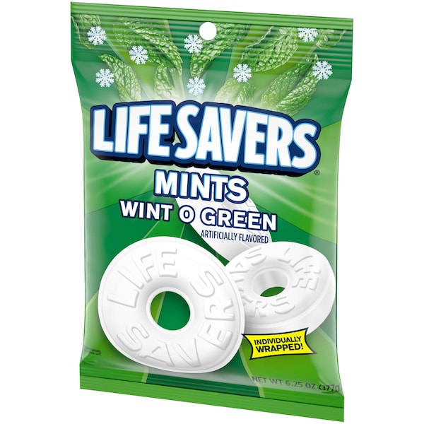 Salva vidas Caramelo Wint-O-Green Life Savers 6.25 oz. Bolsa, PK12 - 267220