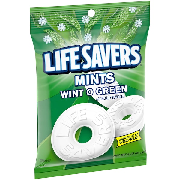 Salva vidas Caramelo Wint-O-Green Life Savers 6.25 oz. Bolsa, PK12 - 267220
