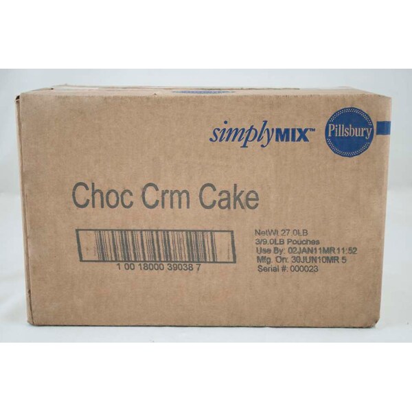 Pillsbury Pillsbury Mezcla de Base para Pastel Creme de 9 libras de Chocolate, PK3 - 18000-39038