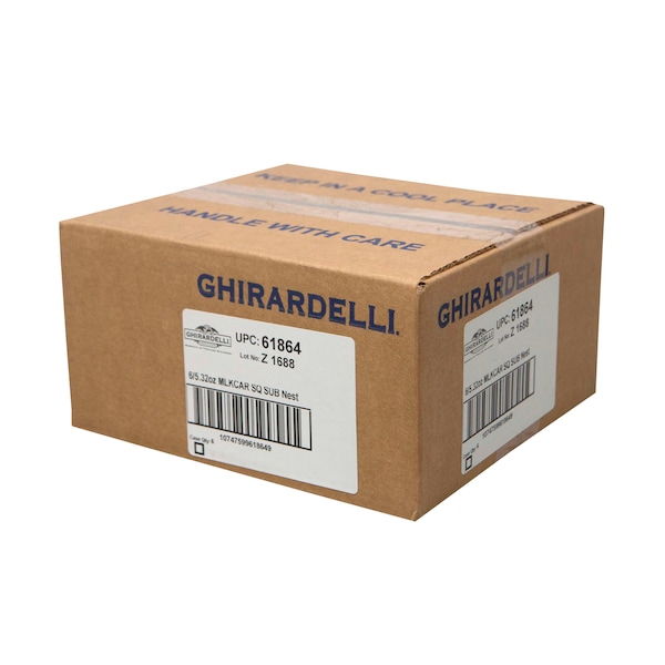 Ghirardelli - Bolsa de 5.32 oz con 6 cuadrados de Chocolate con Leche y Caramelo