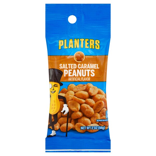 Planters Tubo de Cacahuate Cubierto con Caramelo Salado de 2 oz, Paquete de 30 - 10029000019994